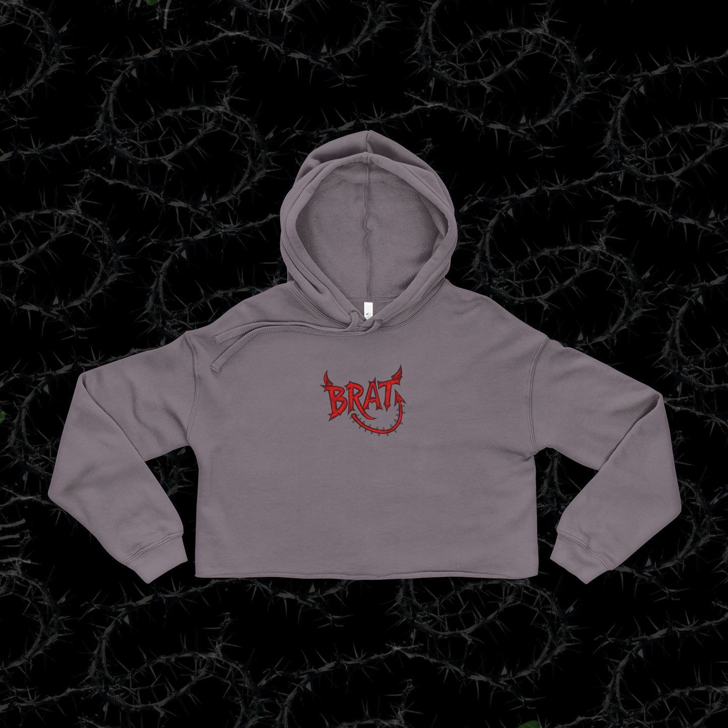 DEVIL BRAT - Bella+Canvas Cropped Hoodie