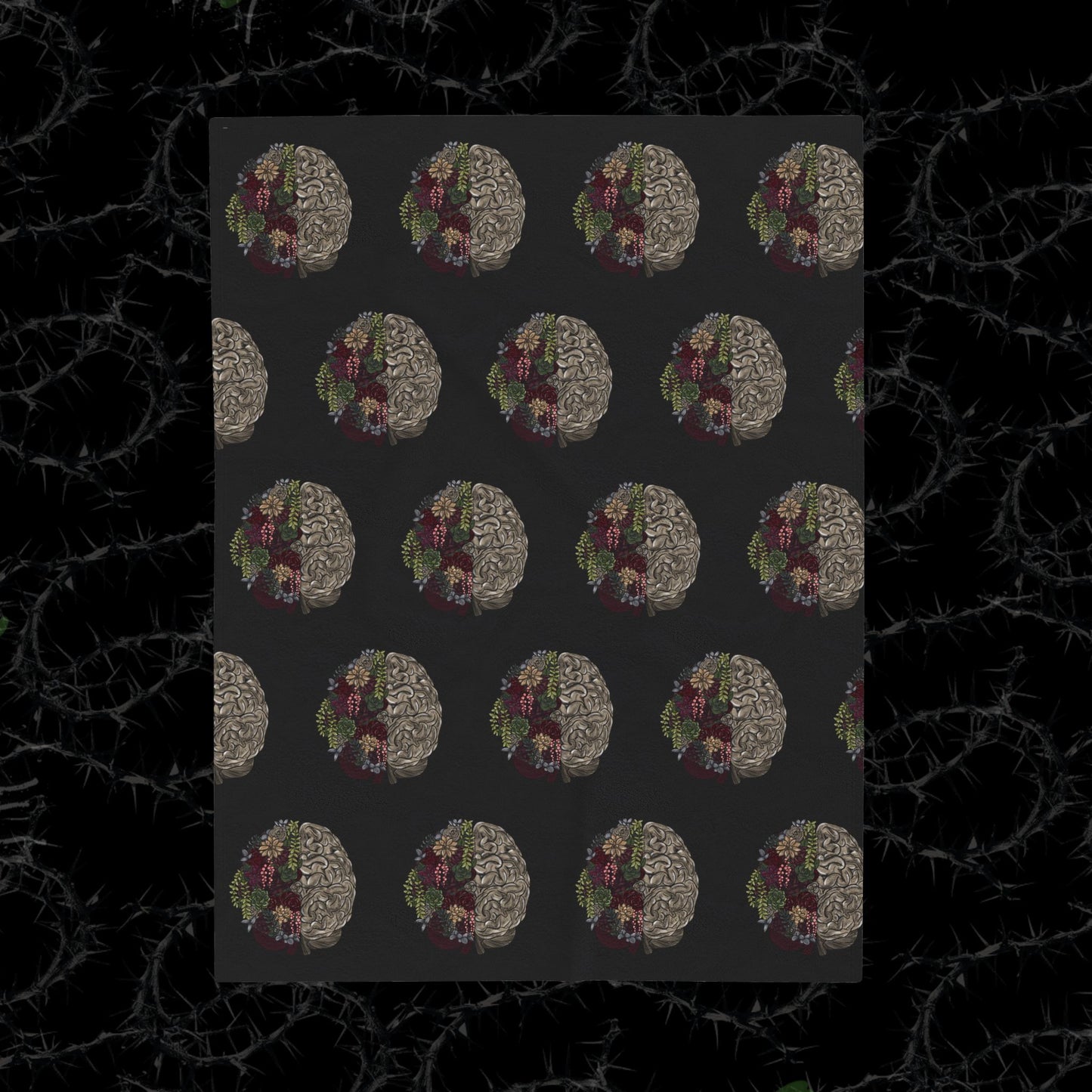 Healing Isnt Linear Brain - Velveteen Plush Blanket