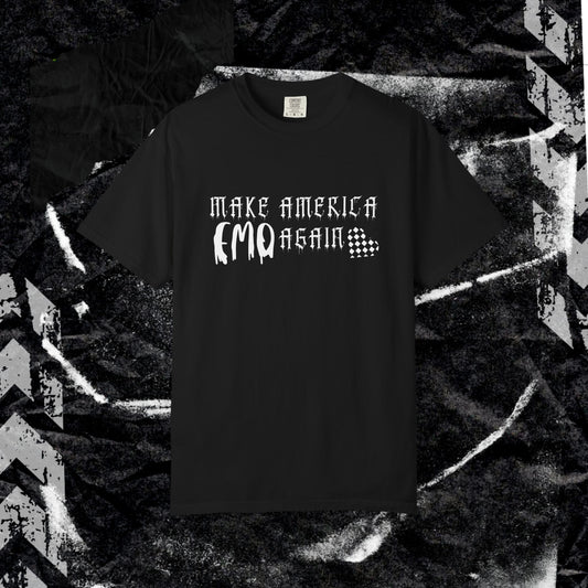 Make America Emo Again - Unisex Garment-Dyed T-shirt.