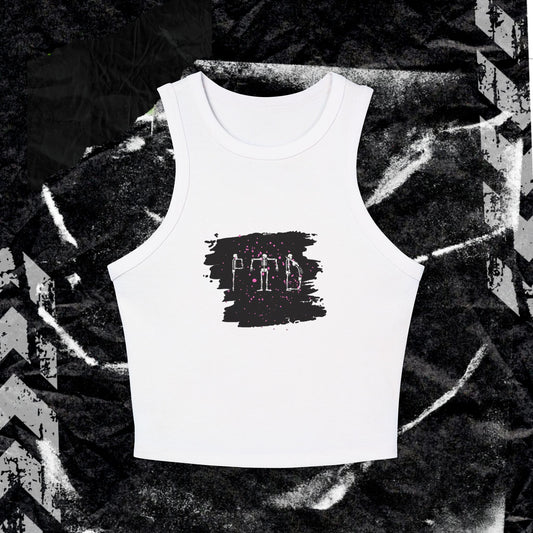 PTD BONE LOGO - Micro Rib Racer Tank Top