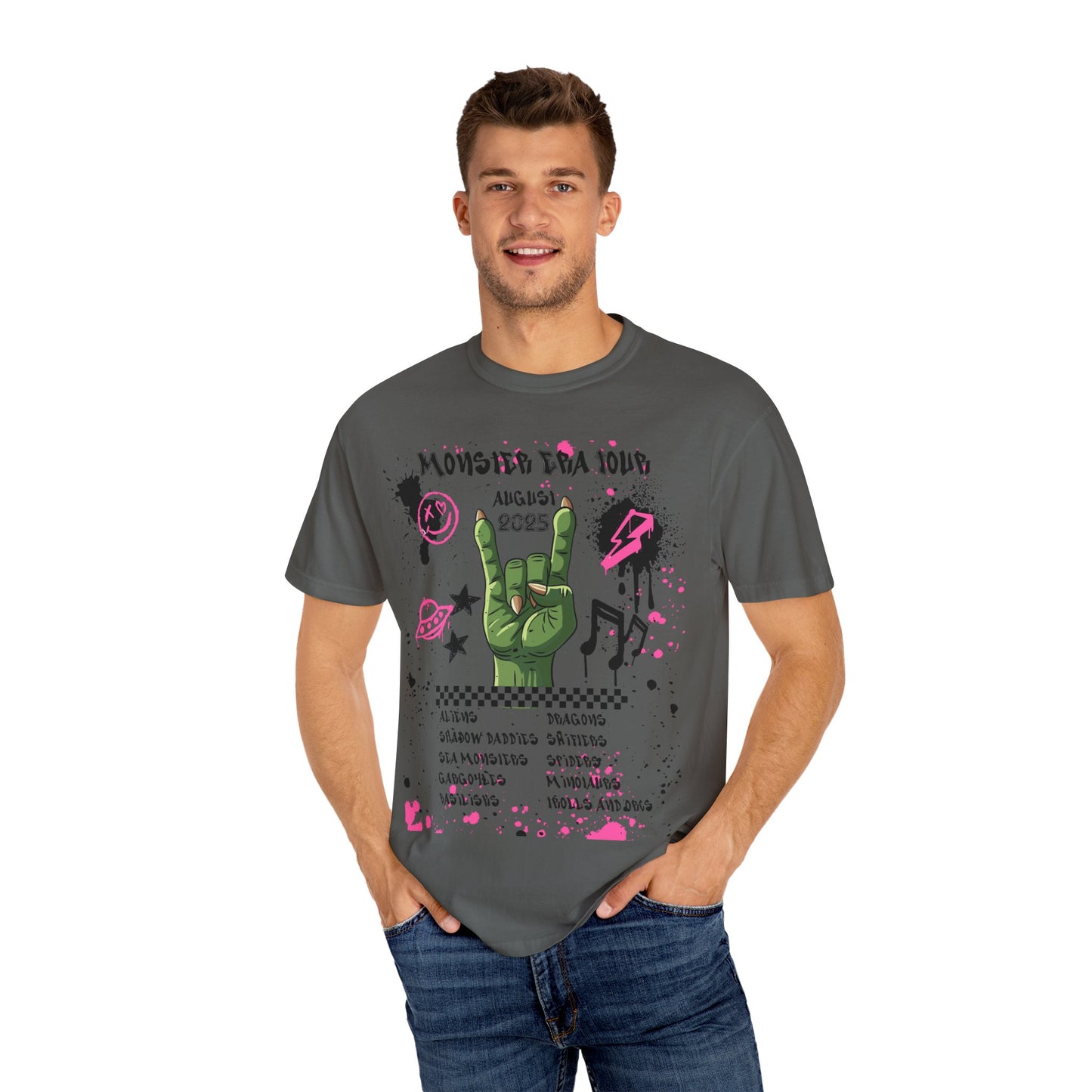 Monster Era Tour - Unisex Garment-Dyed T-shirt.