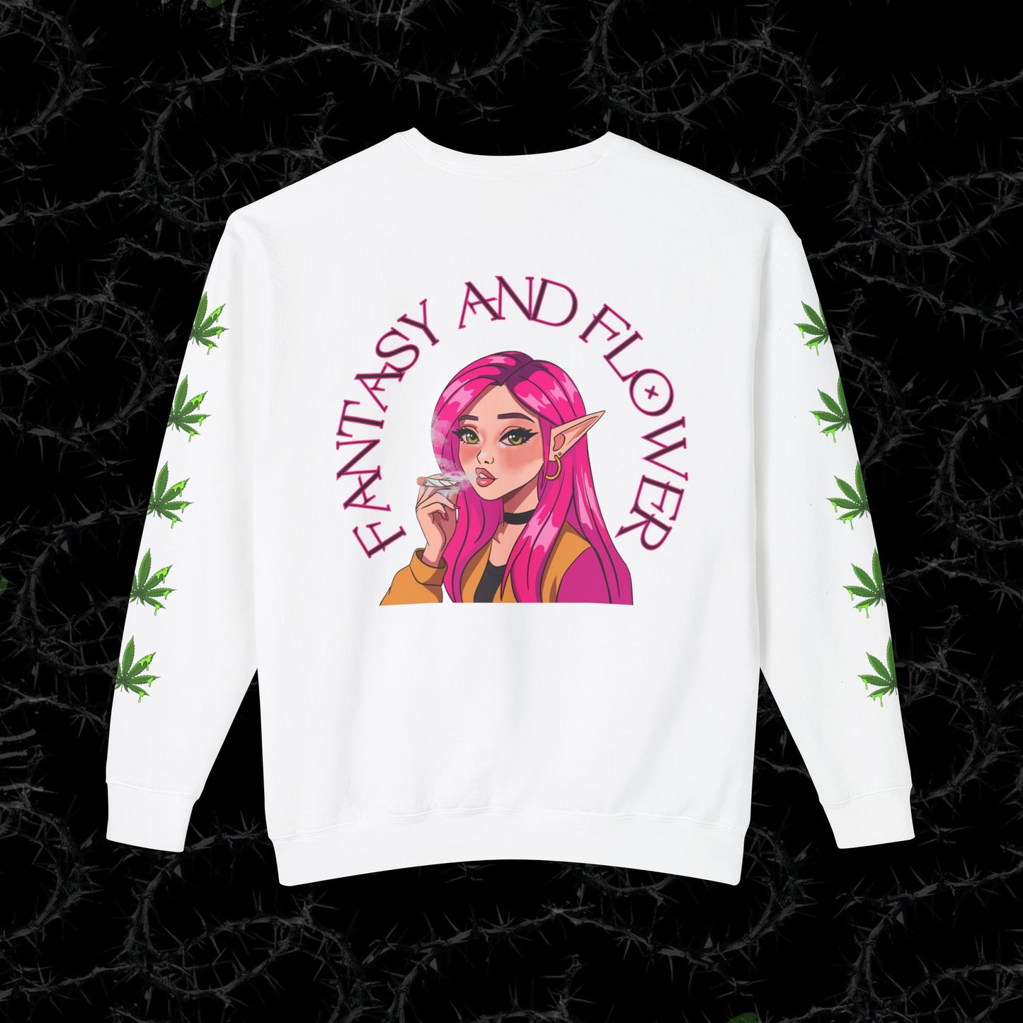 Fantasy & Flower - Unisex Lightweight Crewneck Sweatshirt