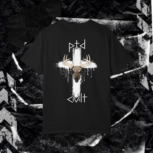 PTD Cult Skull - Unisex Garment-Dyed T-shirt.