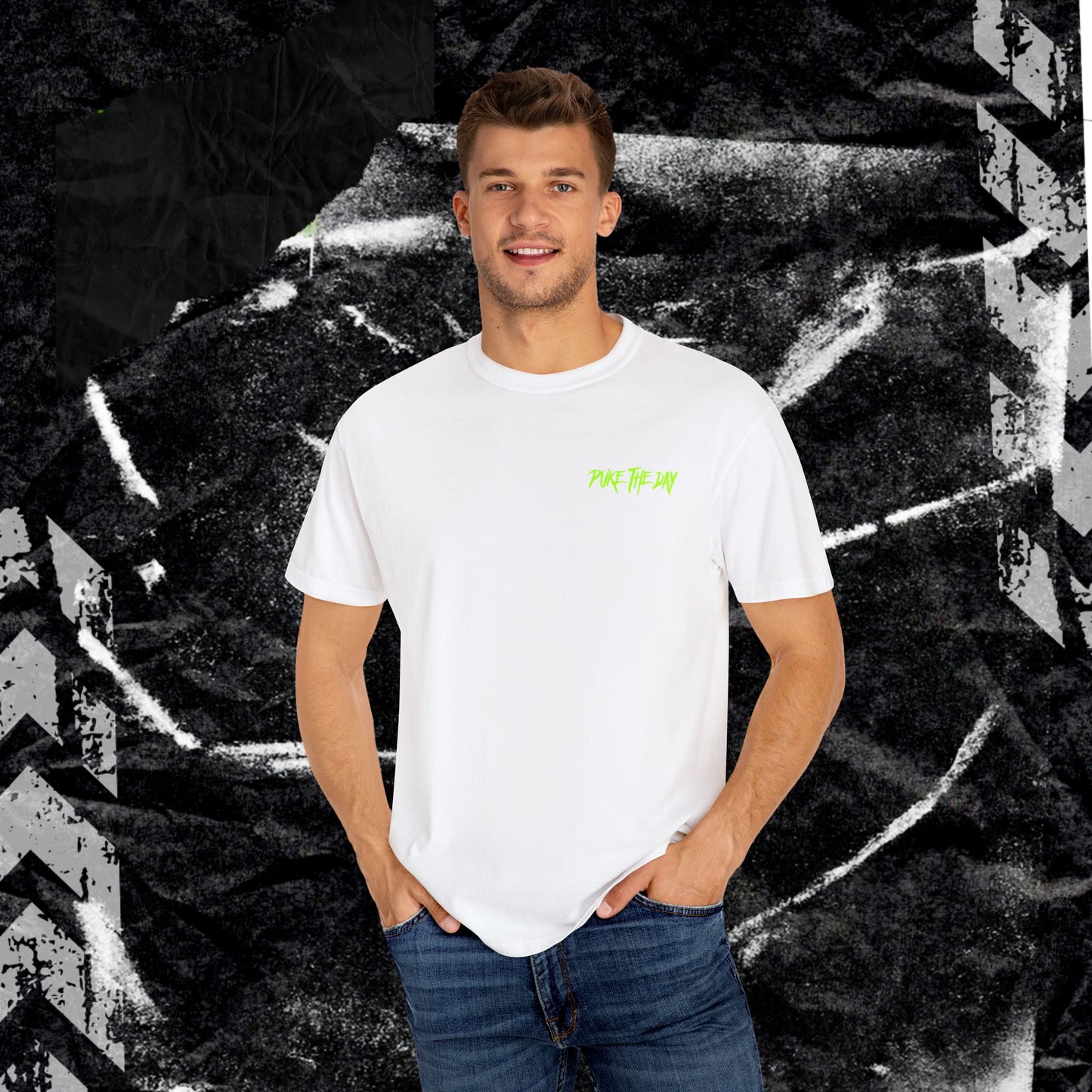 THAT GIRL IS POISON (BACK PRINT) - Unisex Garment-Dyed T-shirt.