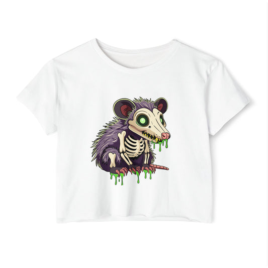 Ferral Opossum - Festival Crop Top