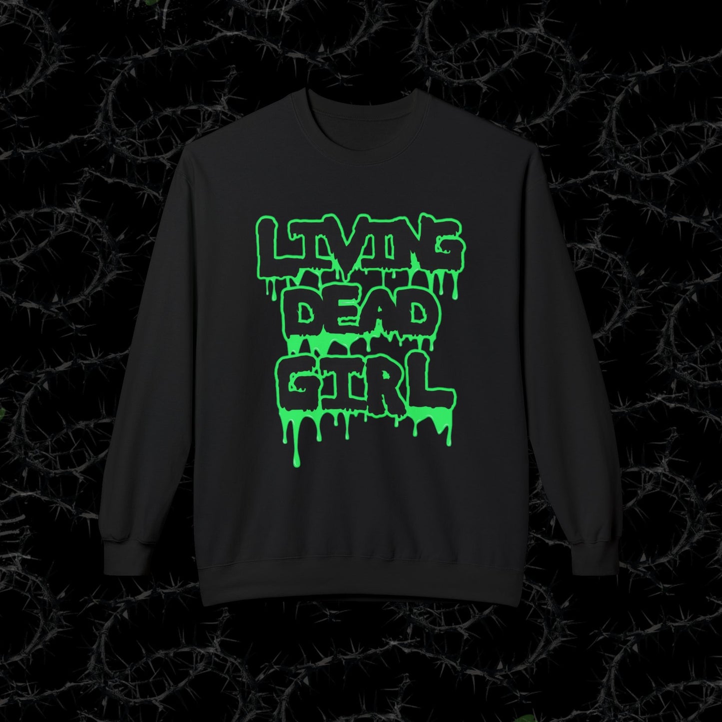 Living Dead Girl - Unisex Midweight Softstyle Fleece Crewneck Sweatshirt