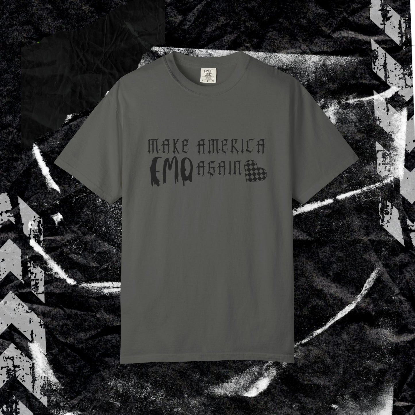 Make America Emo Again - Unisex Garment-Dyed T-shirt.