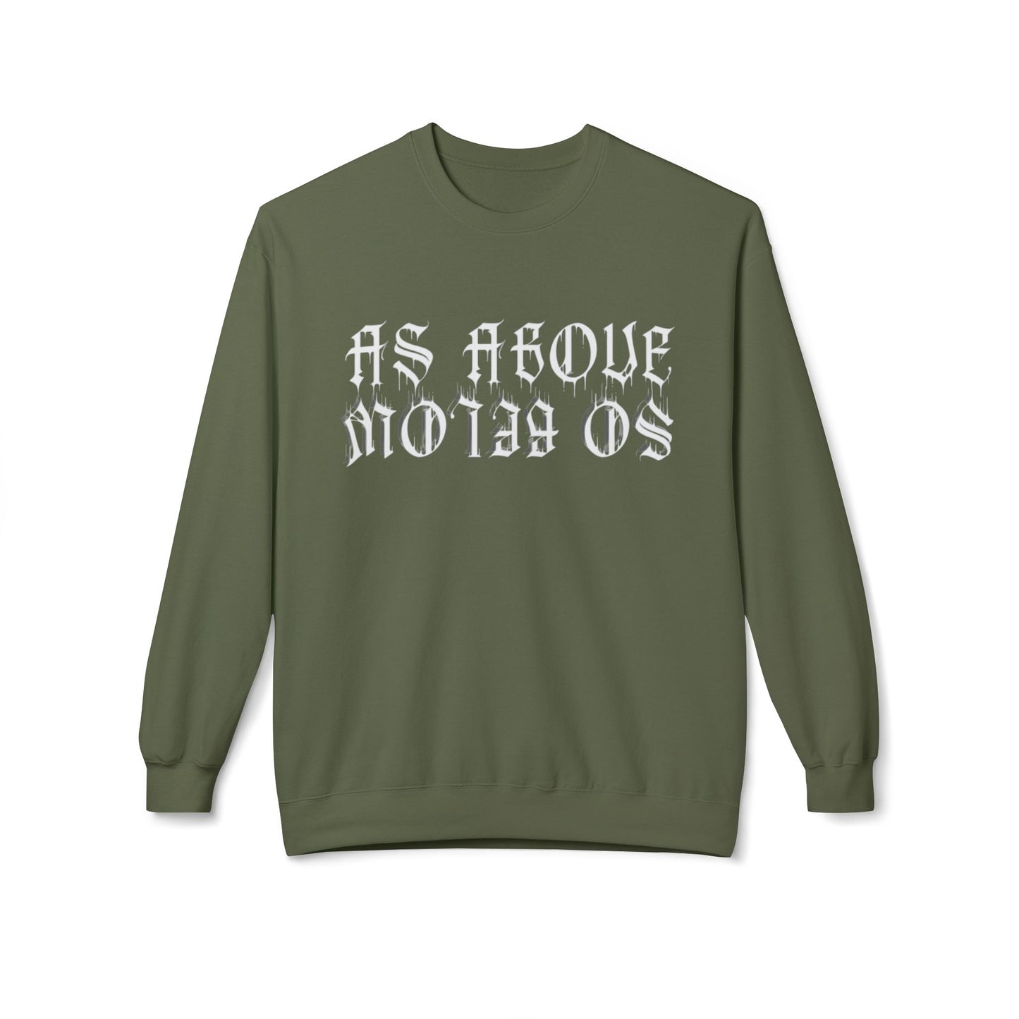 As Above So Below - Unisex Midweight Softstyle Fleece Crewneck Sweatshirt