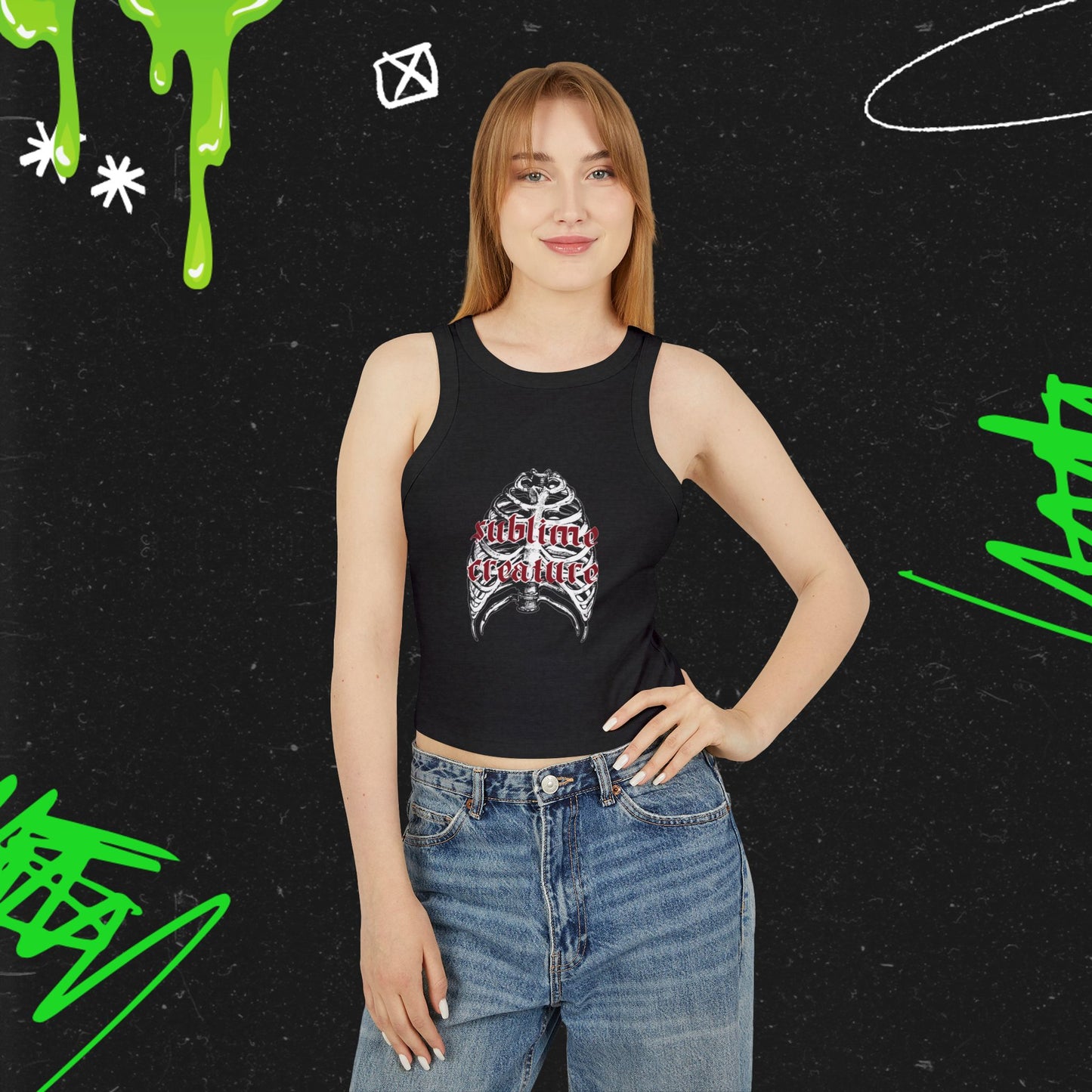 Sublime Creature - Women's Micro Rib Racer Tank Top