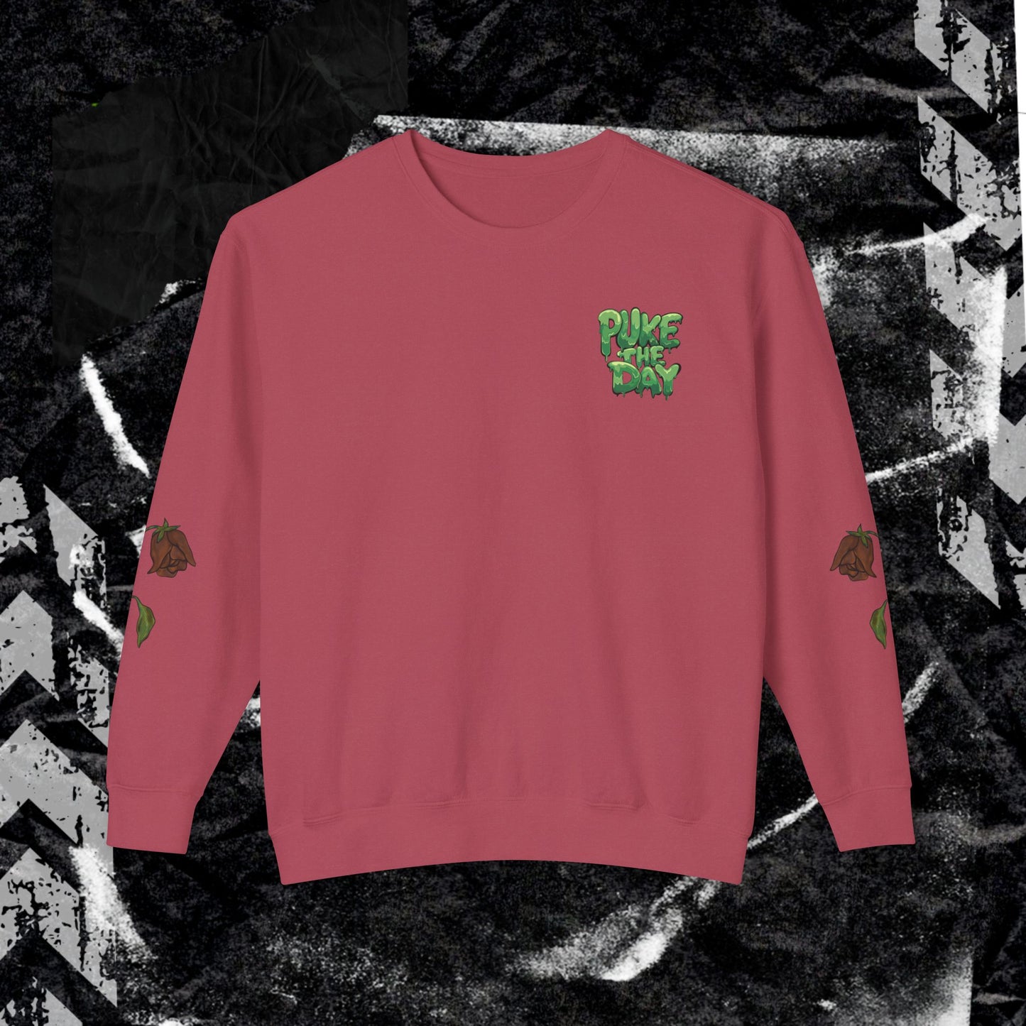 SUNSHINE IS FOR PLANTS (BACK PRINT) - Unisex Lightweight Crewneck Sweatshirt