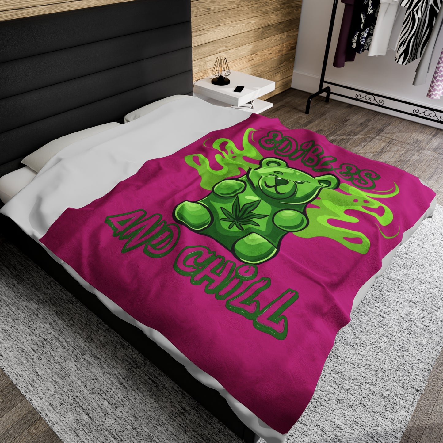 Edibles & Chill - Velveteen Plush Blanket