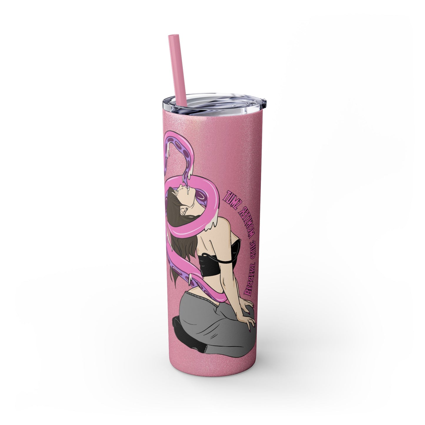 BEGGERS CLUB : MONSTER SMUT  - Skinny Tumbler with Straw, 20oz