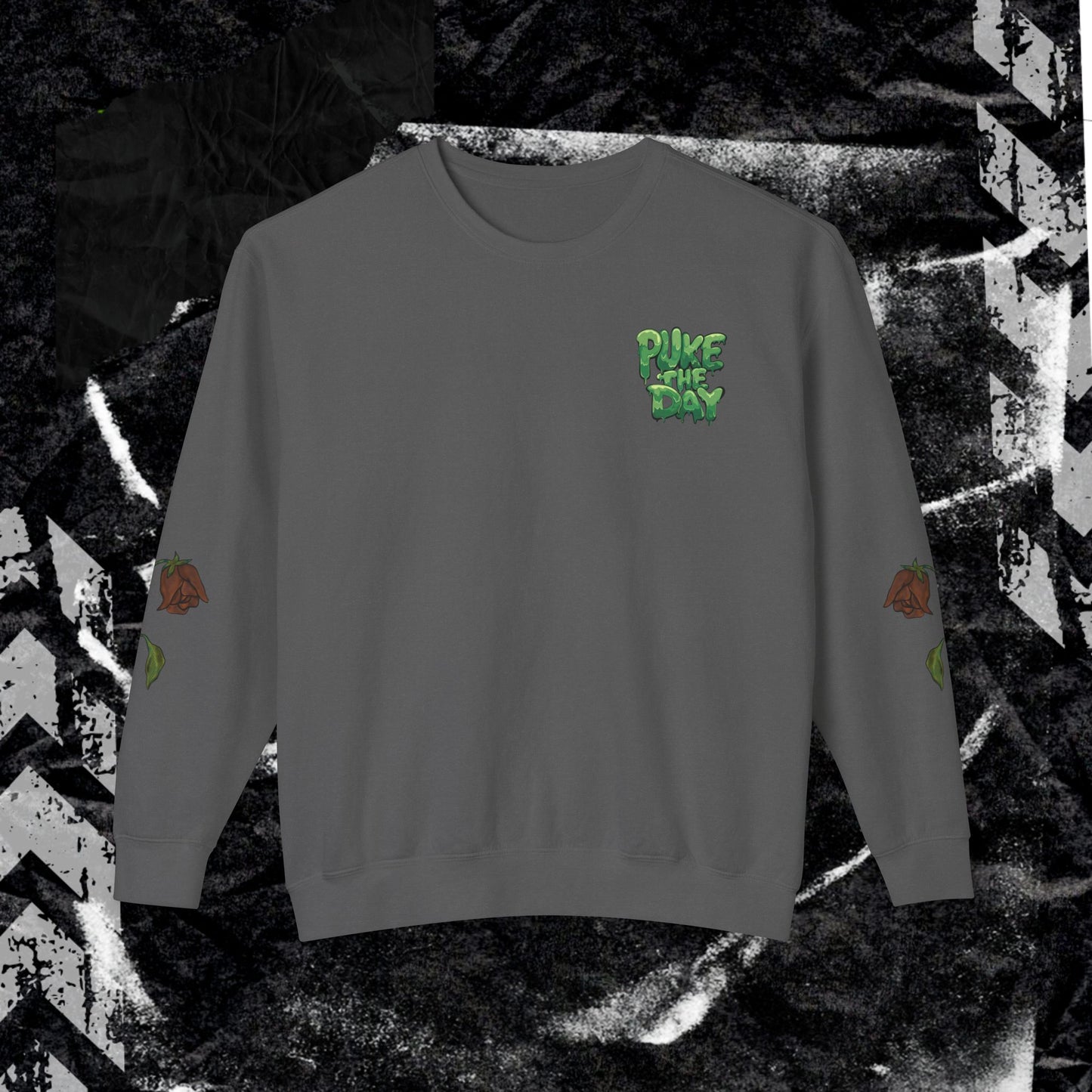 SUNSHINE IS FOR PLANTS (BACK PRINT) - Unisex Lightweight Crewneck Sweatshirt