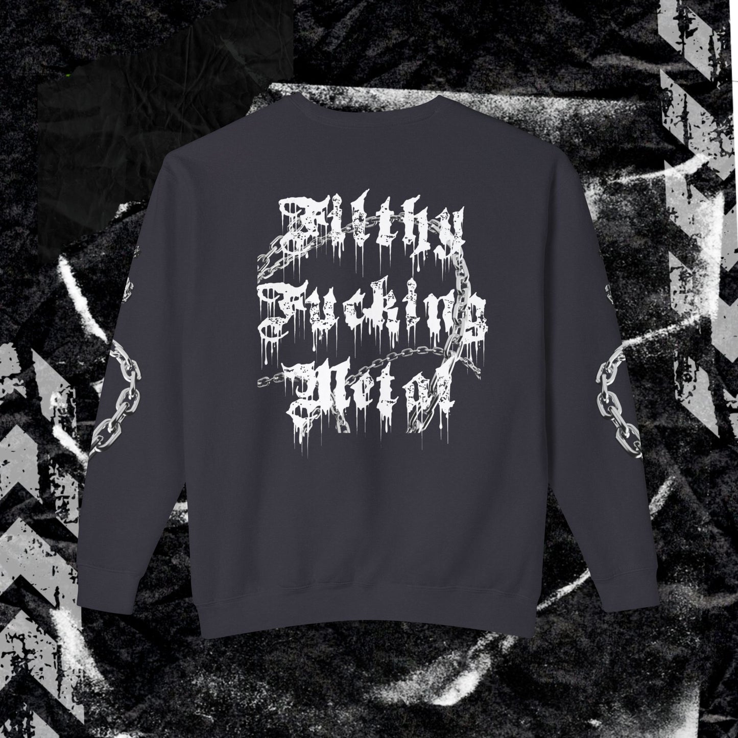 FITHLY F*CKING METAL - Unisex Lightweight Crewneck Sweatshirt