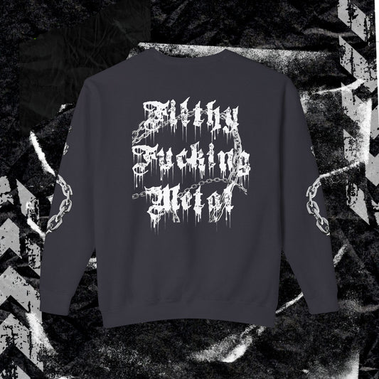 FITHLY F*CKING METAL - Unisex Lightweight Crewneck Sweatshirt