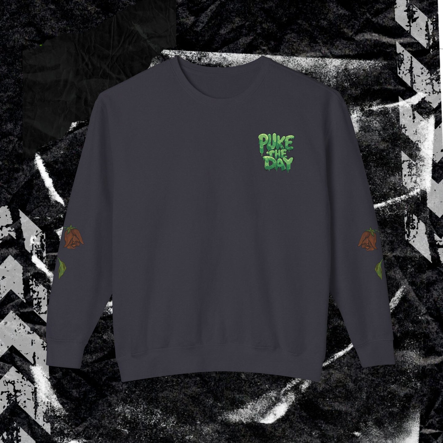 SUNSHINE IS FOR PLANTS (BACK PRINT) - Unisex Lightweight Crewneck Sweatshirt