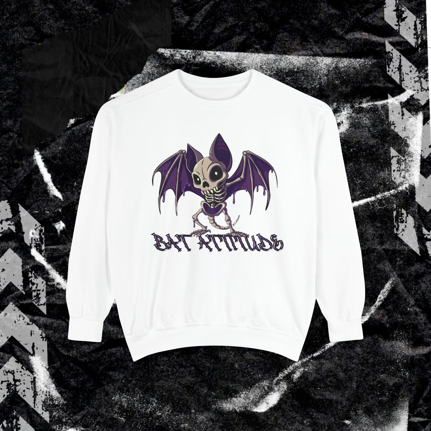 Bat Attitude - Dyed Sweatshirt