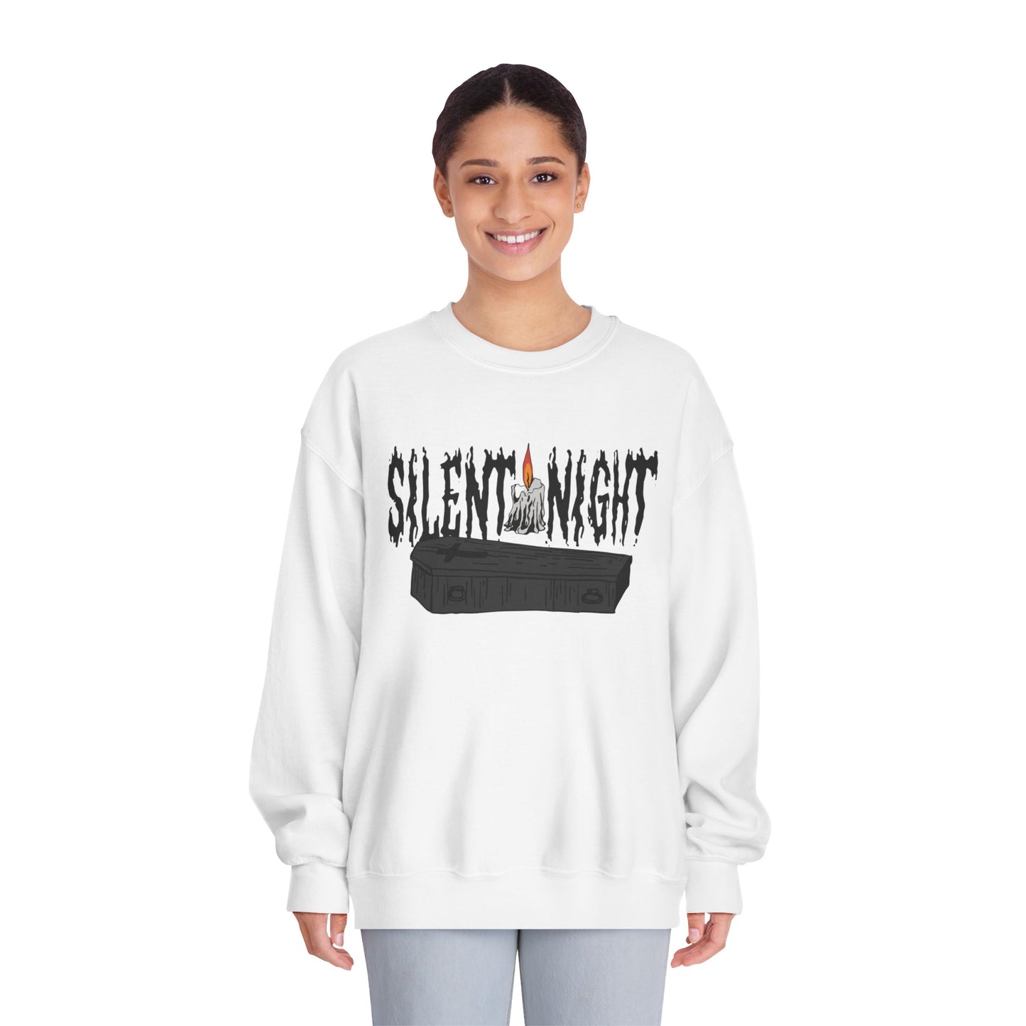SILENT NIGHT- Unisex DryBlend® Crewneck Sweatshirt