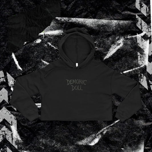 DEMONIC DOLL  - Bella+Canvas Cropped Hoodie