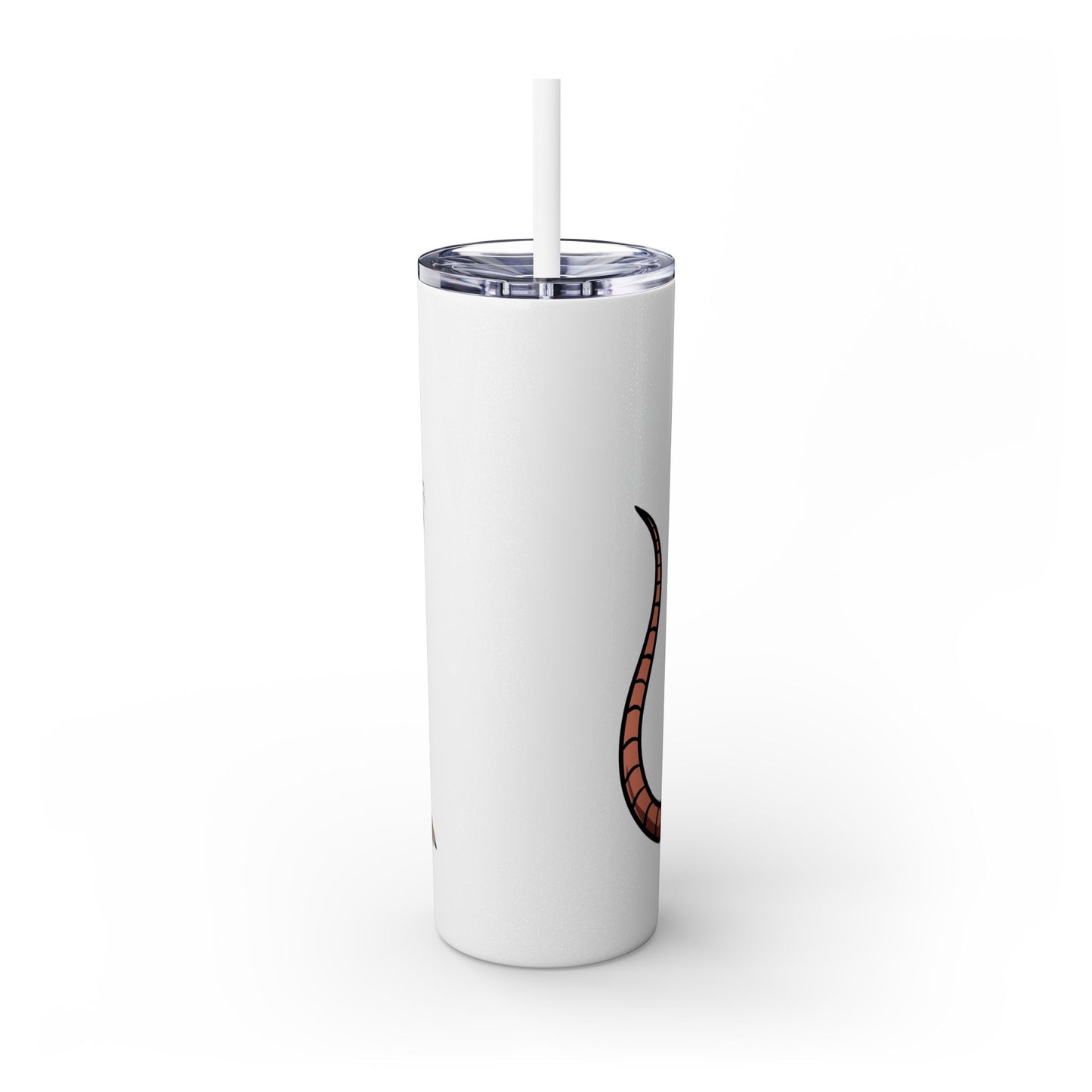 Garbage Rat - Skinny Tumbler with Straw, 20oz