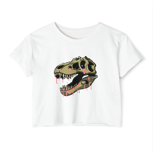 Pink Slime Rosie The Rex - Festival Crop Top