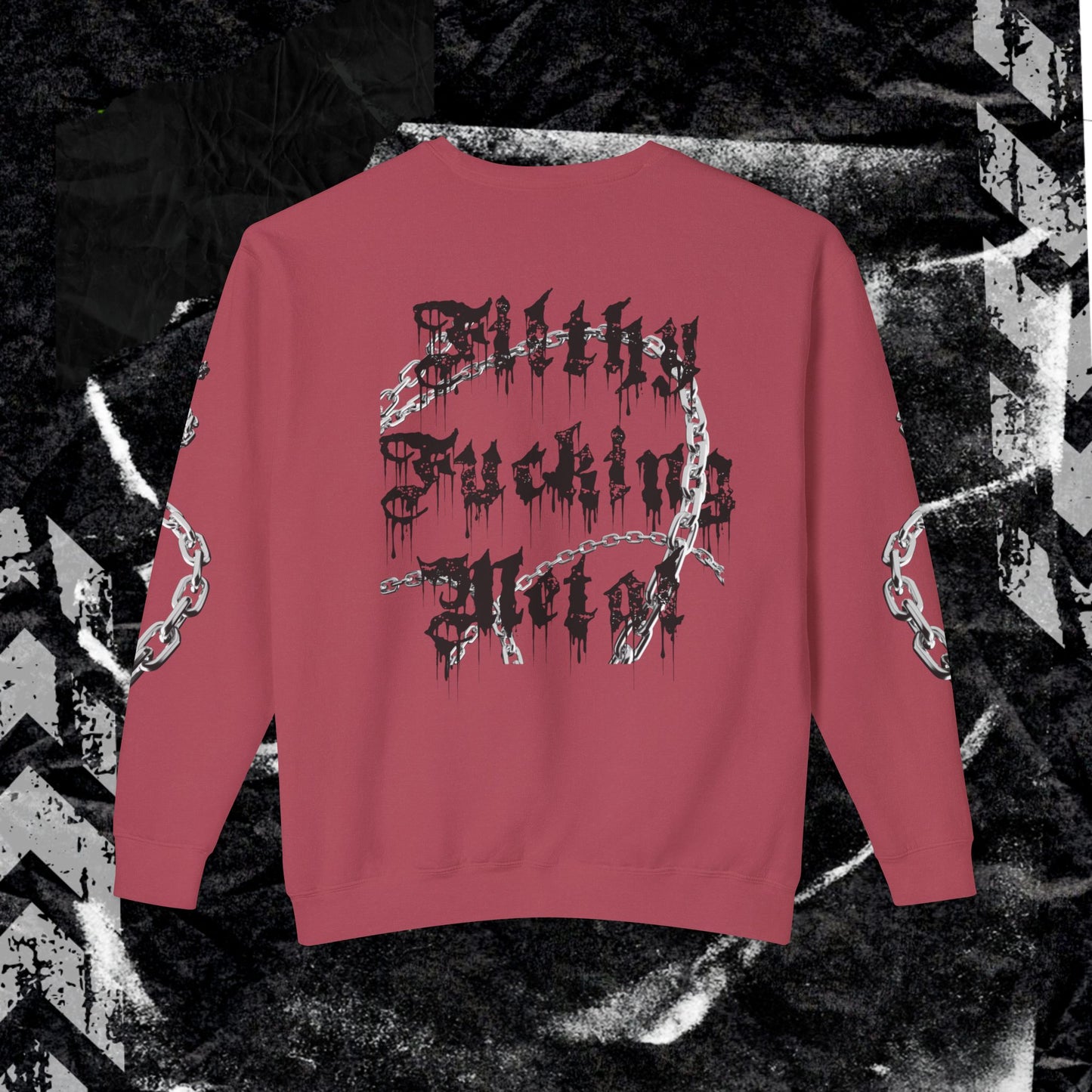 FITHLY F*CKING METAL - Unisex Lightweight Crewneck Sweatshirt