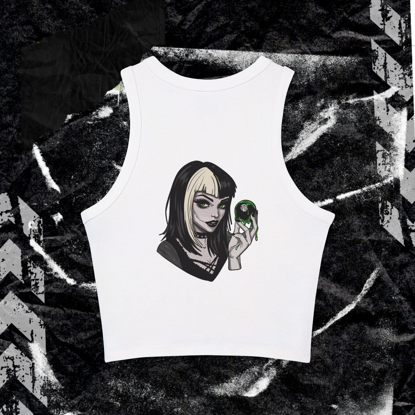 No Luck ,All Hustle - Women's Micro Rib Racer Tank Top