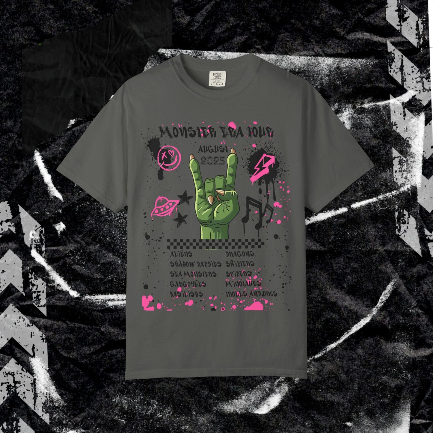Monster Era Tour - Unisex Garment-Dyed T-shirt.