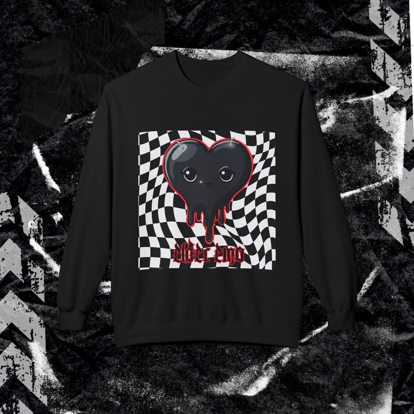 Elder Emo - Unisex Midweight Softstyle Fleece Crewneck Sweatshirt