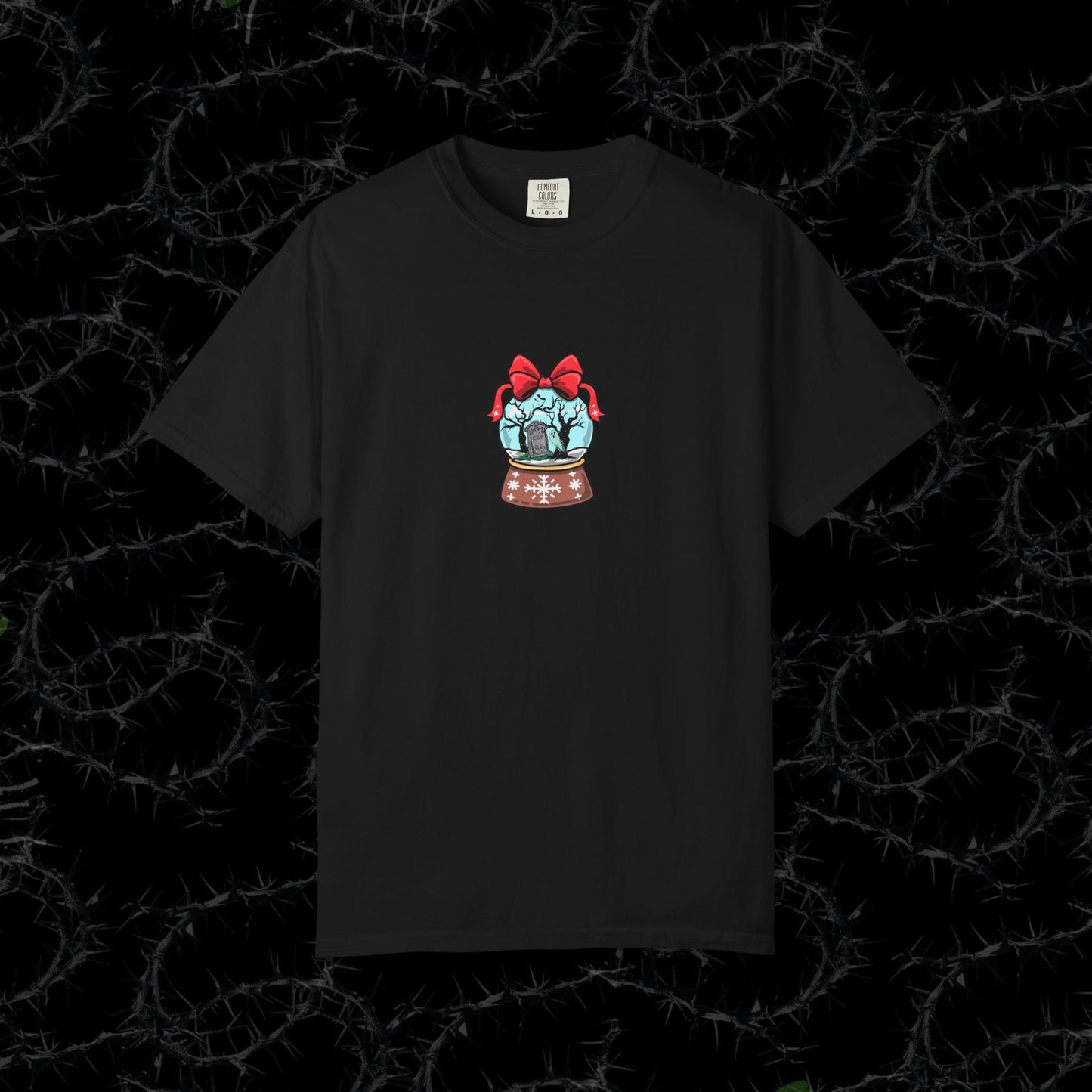 HAUNTED SNOWGLOBE - Unisex Garment-Dyed T-shirt