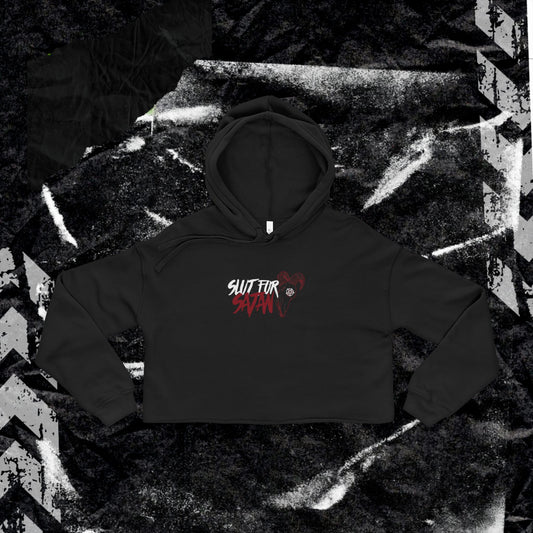 SL*T FOR SATAN - Women's Cropped Hoodie