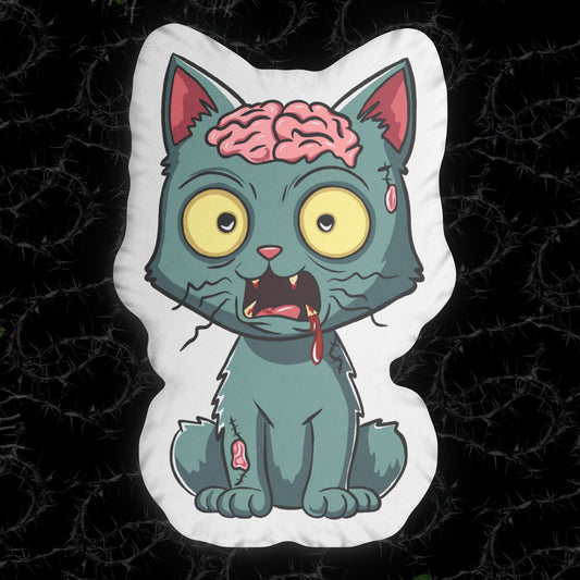 Zombie Kitty - Custom Shaped Pillows