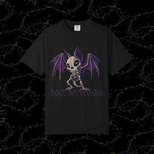 Bat Attitude - Unisex Garment-Dyed T-shirt.