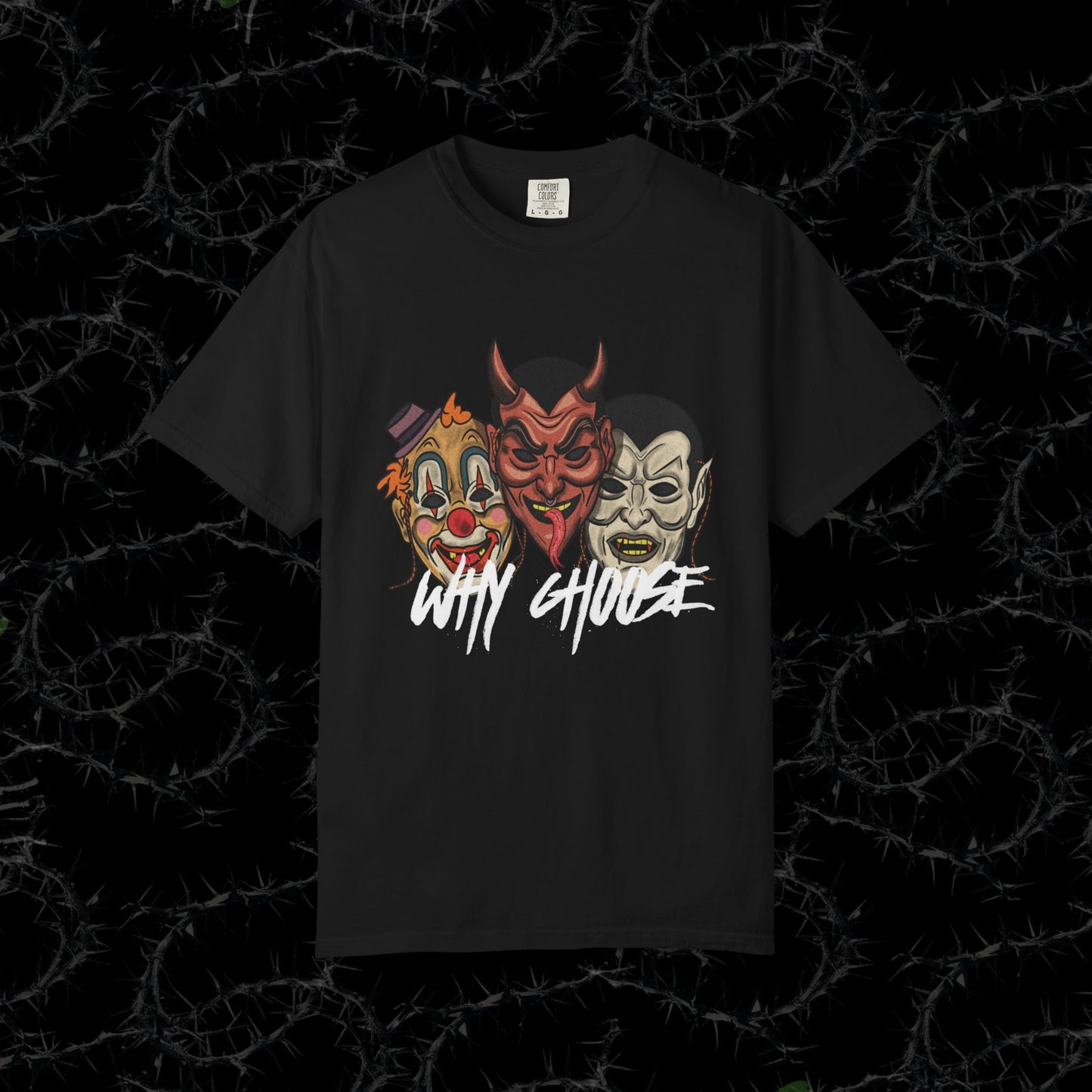 WHY CHOOSE MASK - Unisex Garment-Dyed T-shirt.