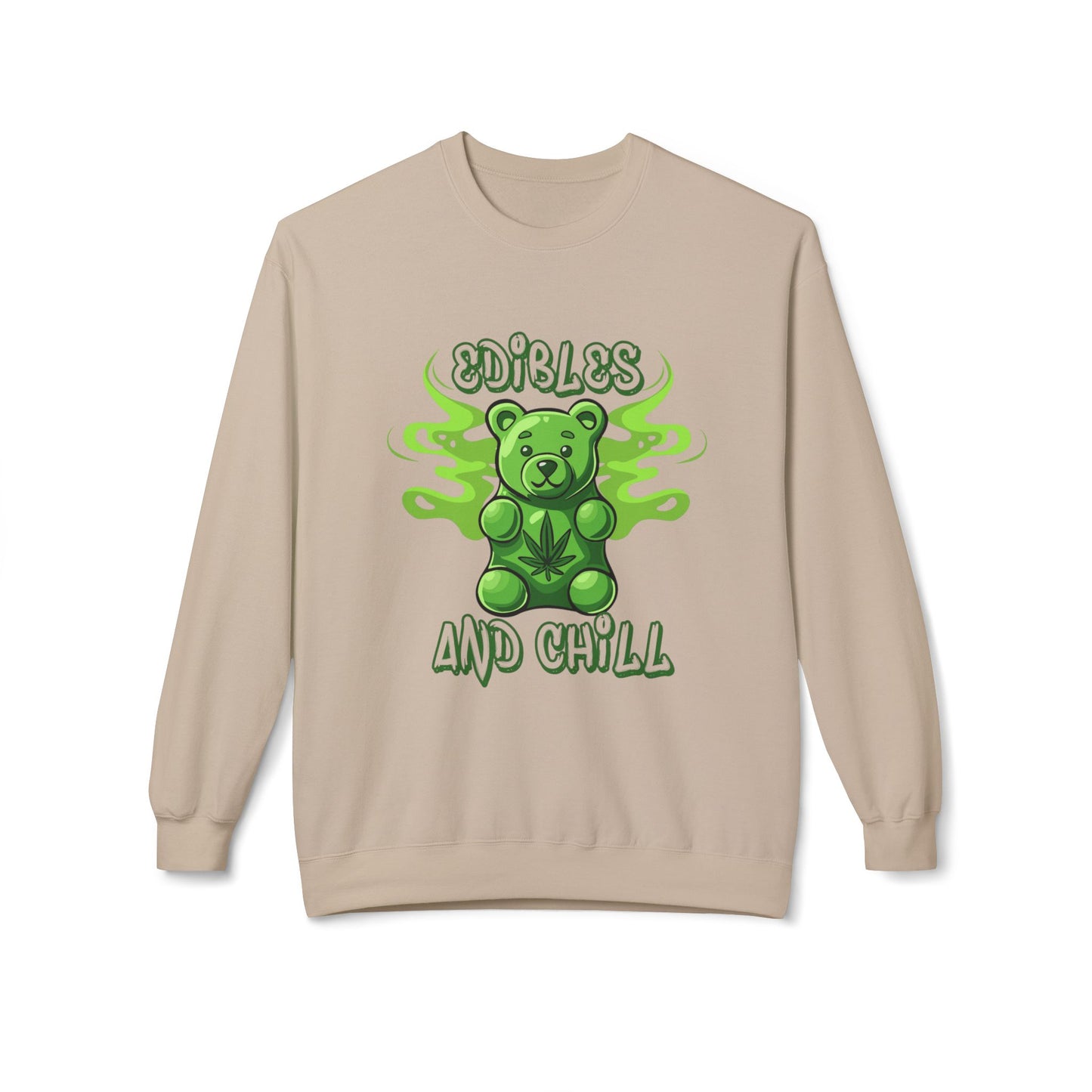 EDIBLES AND CHILL - Unisex Midweight Softstyle Fleece Crewneck Sweatshirt