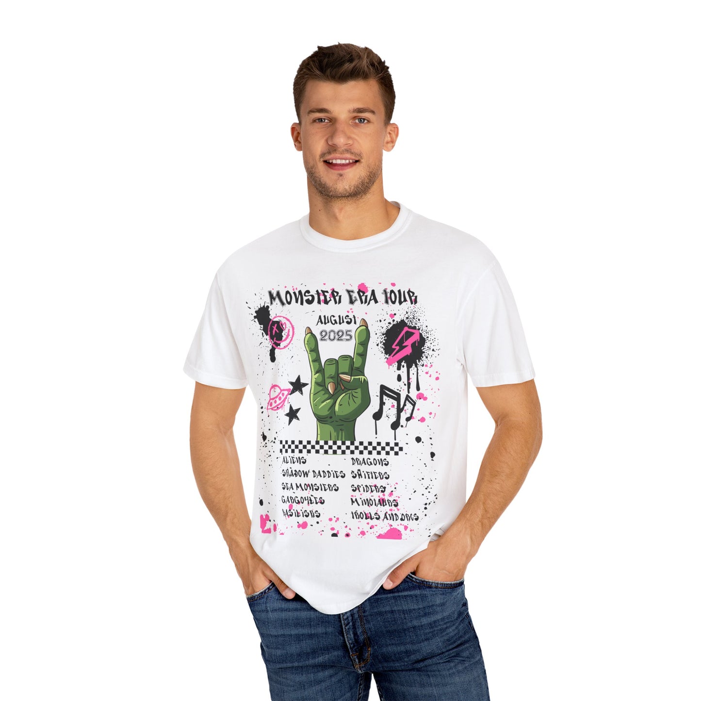 Monster Era Tour - Unisex Garment-Dyed T-shirt.