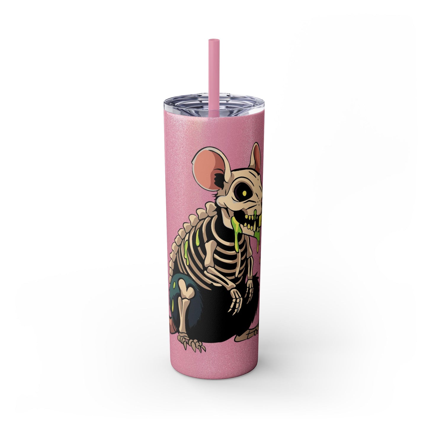 Garbage Rat - Skinny Tumbler with Straw, 20oz