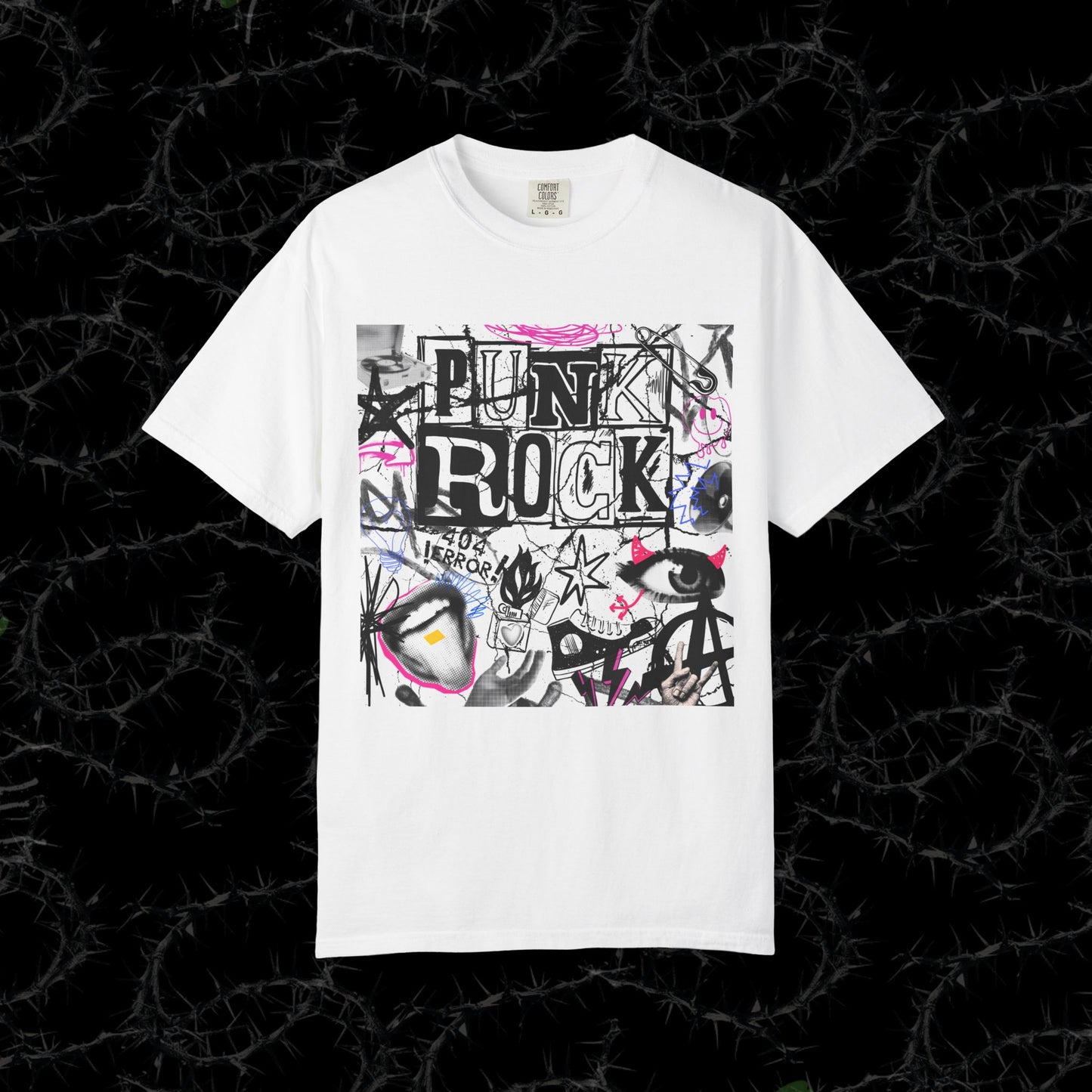 Punk Rock - Unisex Garment-Dyed T-shirt.