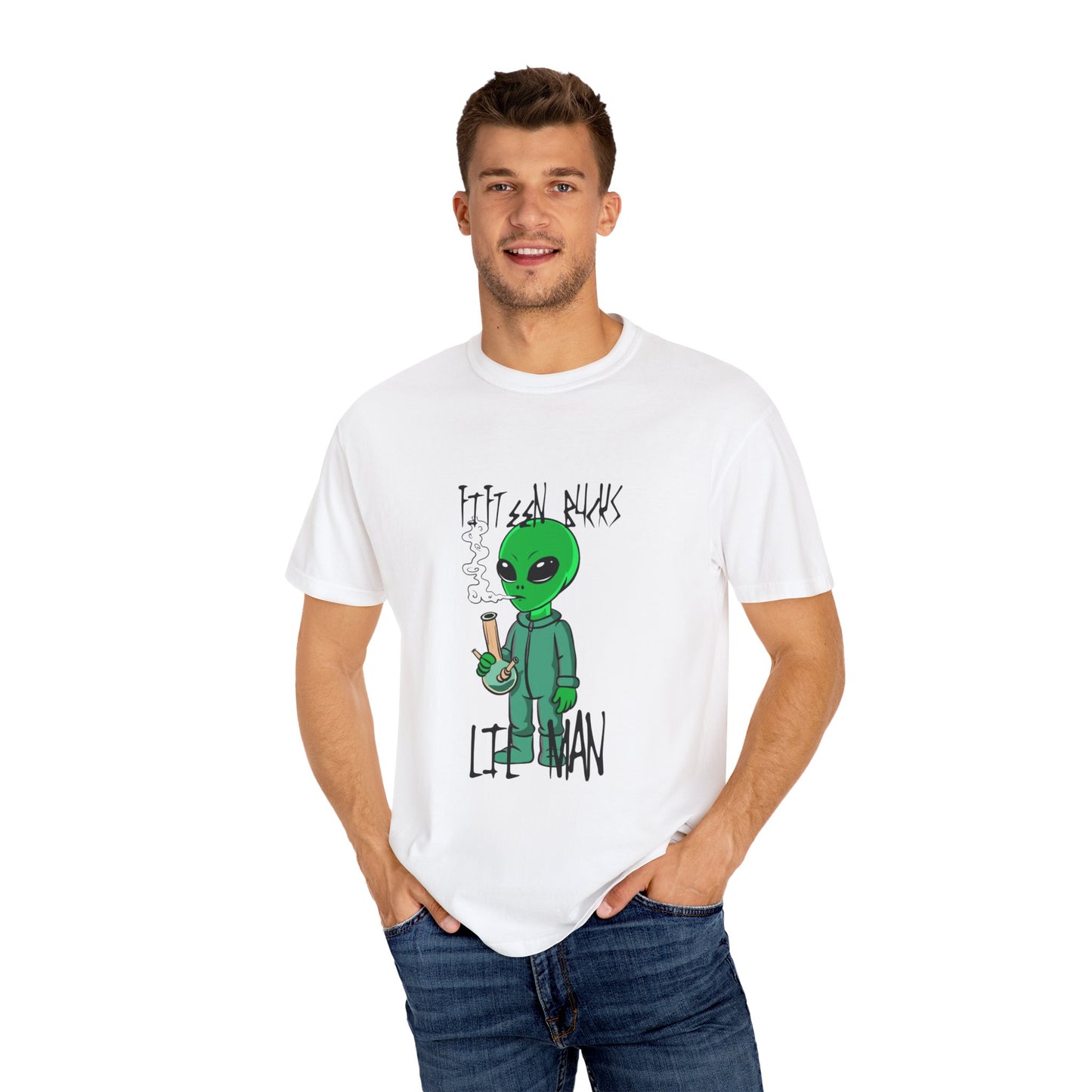 Fifteen Bucks Lil Man - Unisex Garment-Dyed T-shirt.