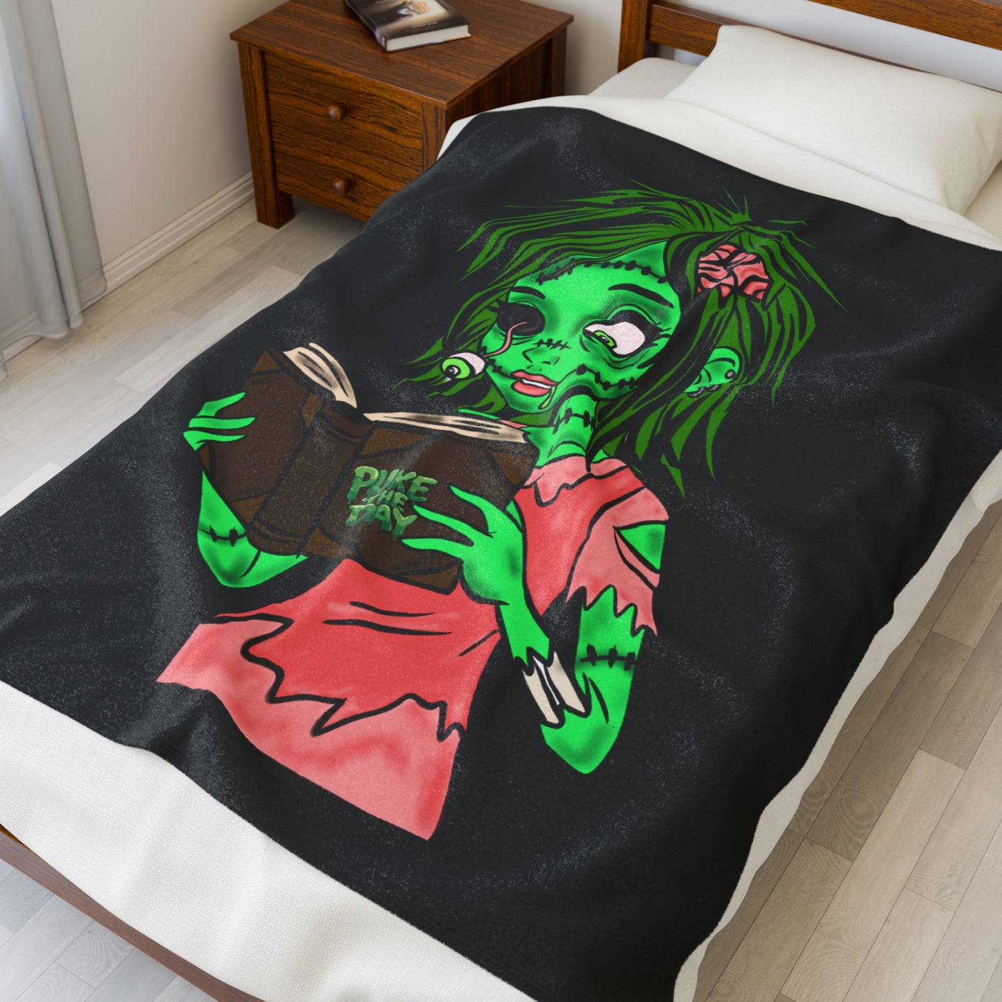 Living Dead Girl - Velveteen Plush Blanket