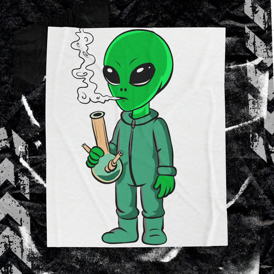 Alien Smoke - Velveteen Plush Blanket