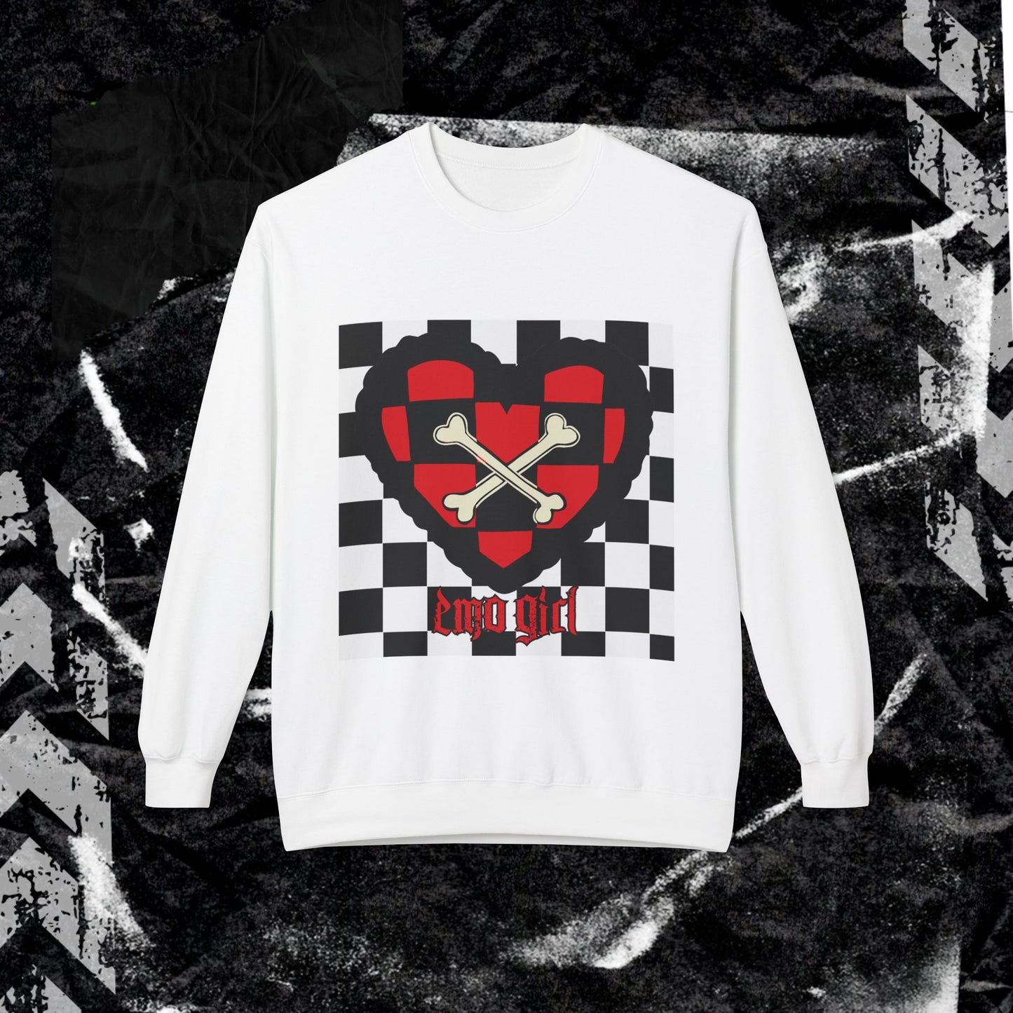 Emo Girl - Unisex Midweight Softstyle Fleece Crewneck Sweatshirt