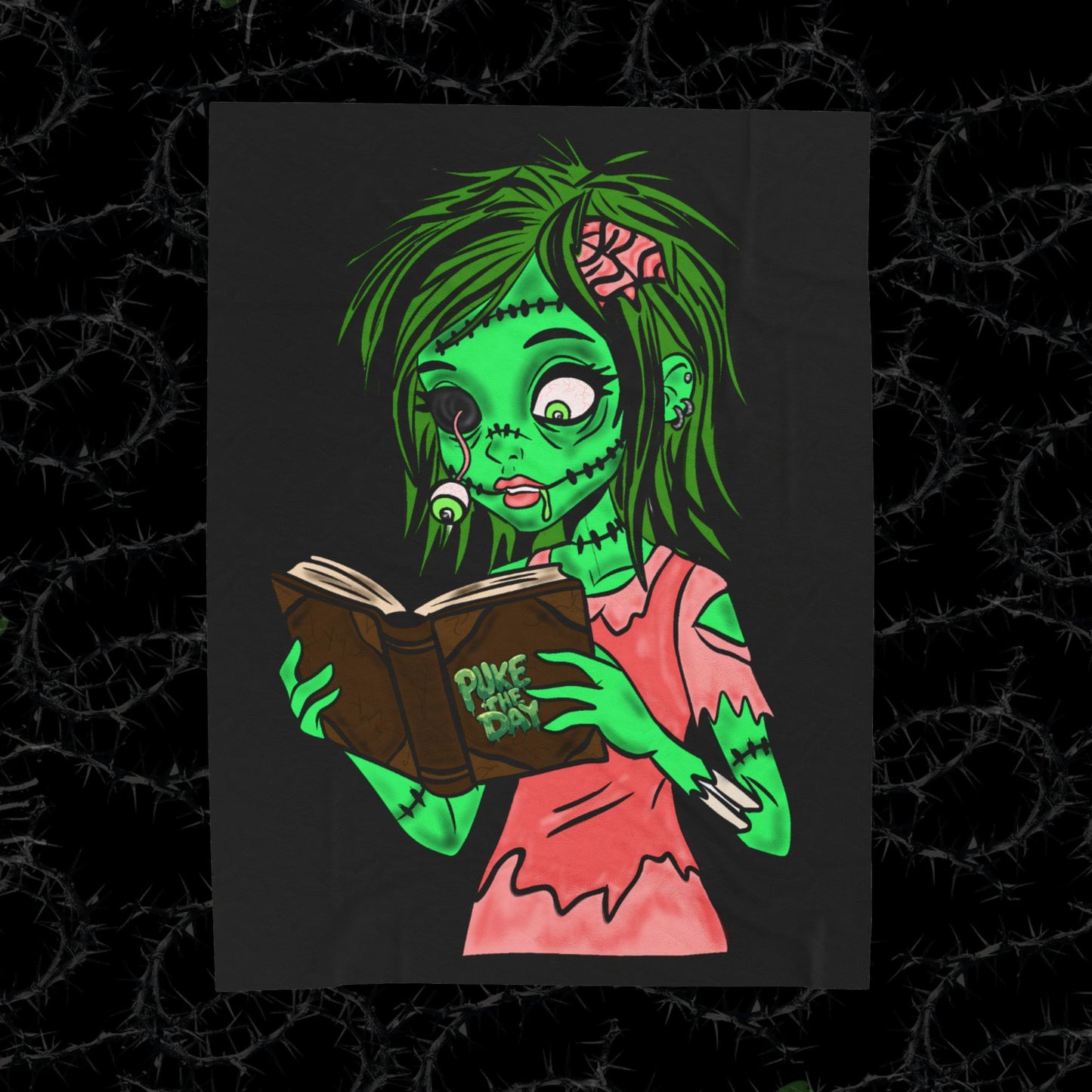 Living Dead Girl - Velveteen Plush Blanket