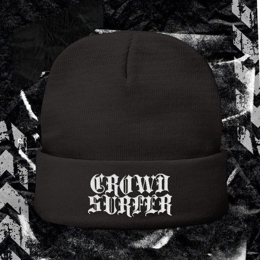 CROWD SURFER- Knit Beanie (Embroidery)