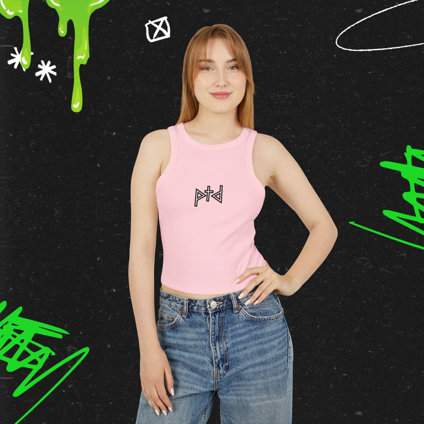 PTD - Women's Micro Rib Racer Tank Top