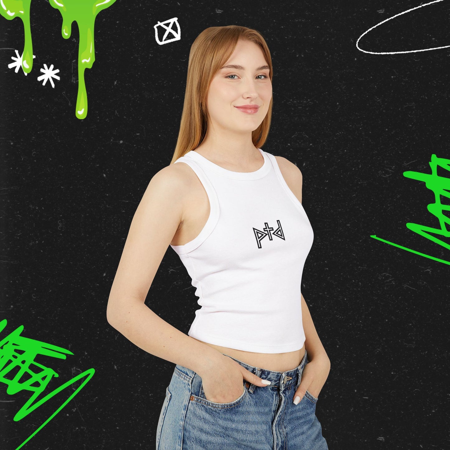 PTD - Women's Micro Rib Racer Tank Top