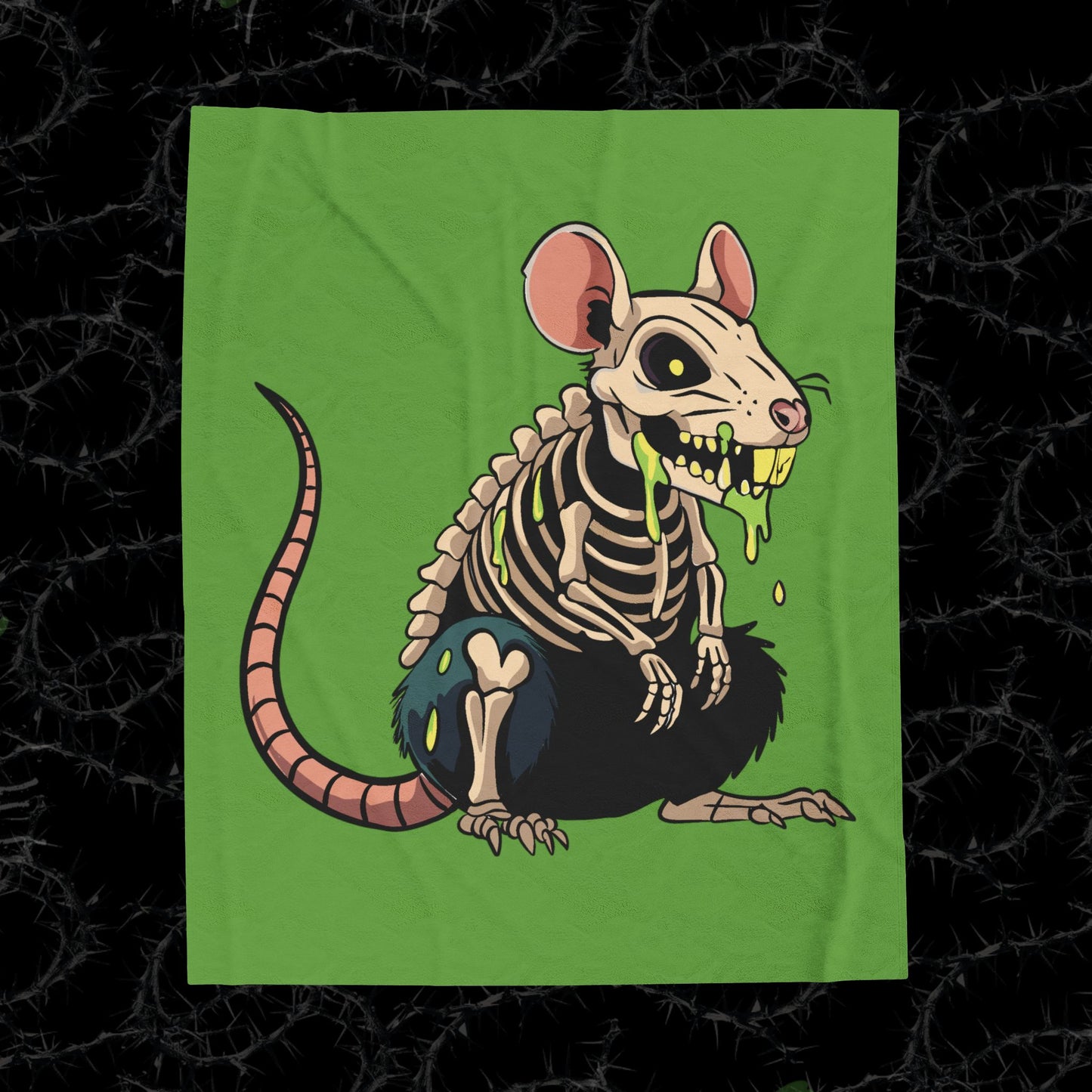 GARBAGE RAT - Velveteen Plush Blanket
