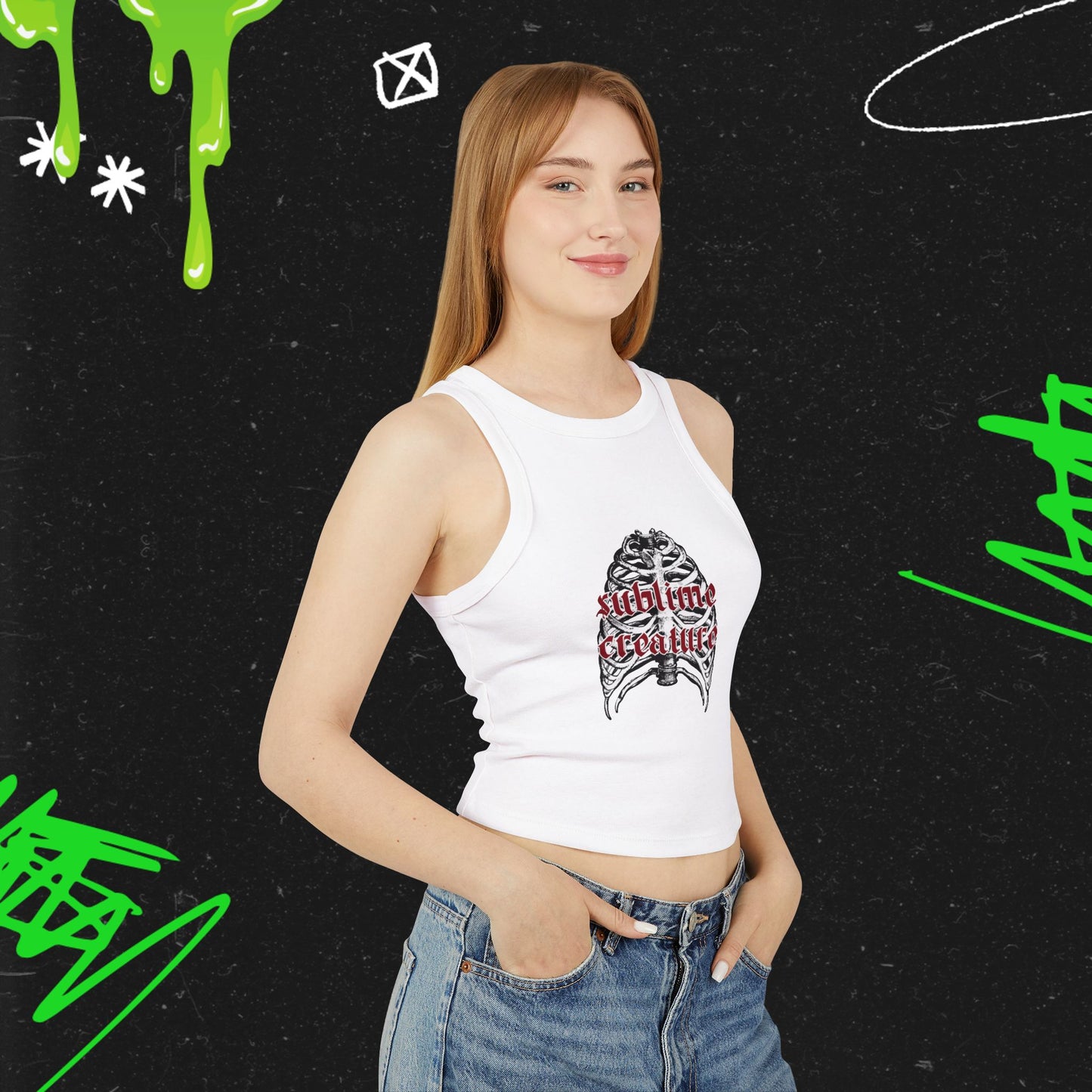 Sublime Creature - Women's Micro Rib Racer Tank Top