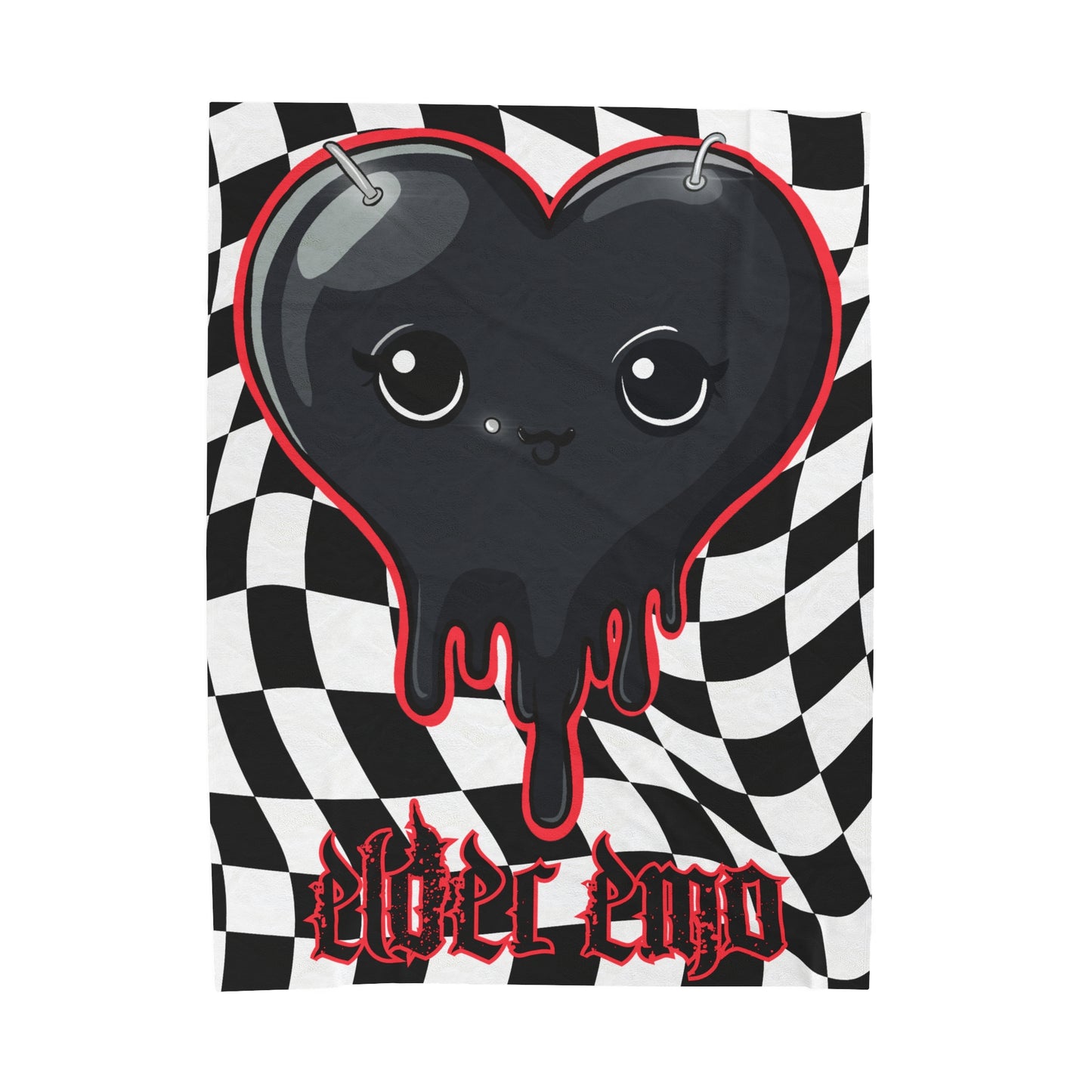 Elder Emo Heart - Velveteen Plush Blanket