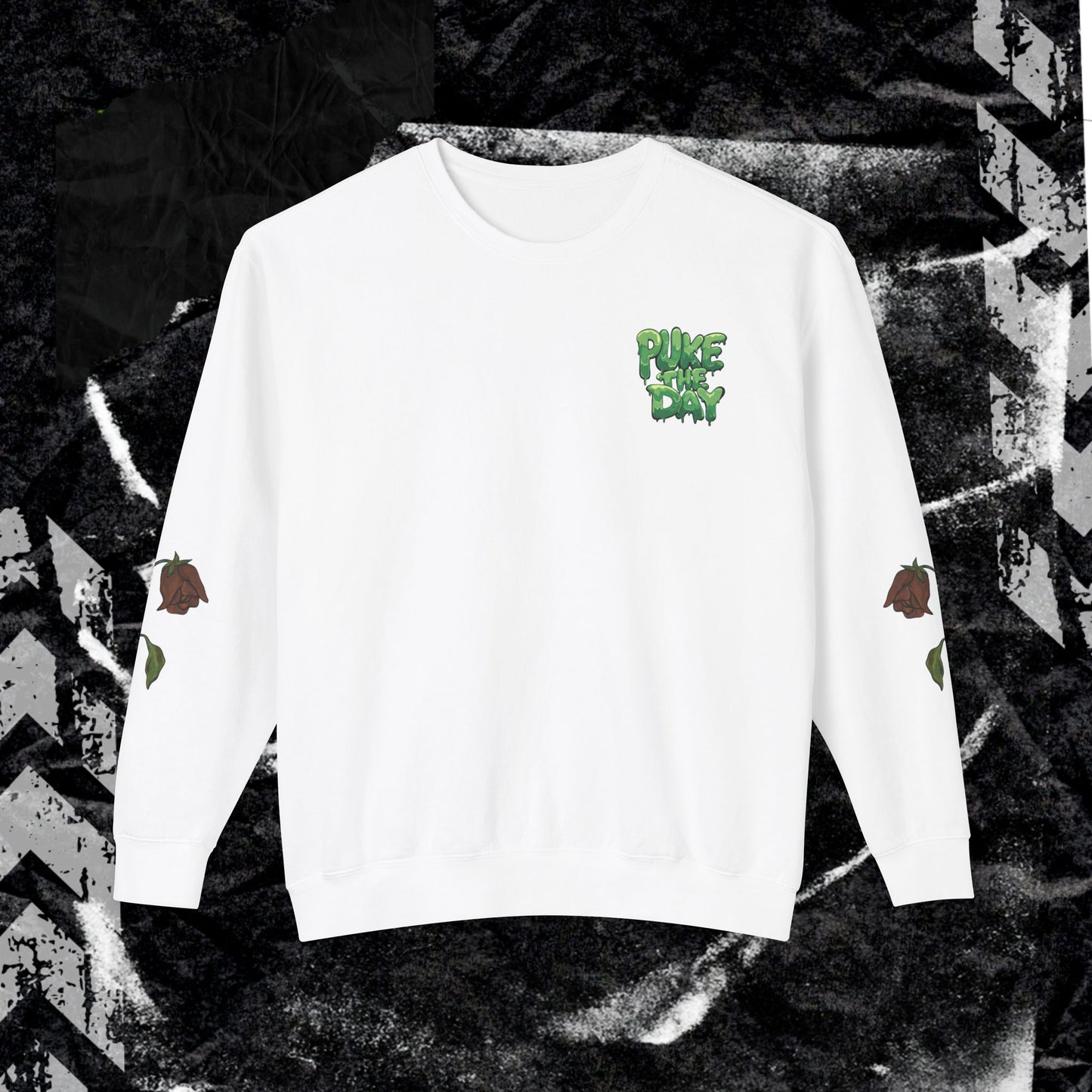 SUNSHINE IS FOR PLANTS (BACK PRINT) - Unisex Lightweight Crewneck Sweatshirt